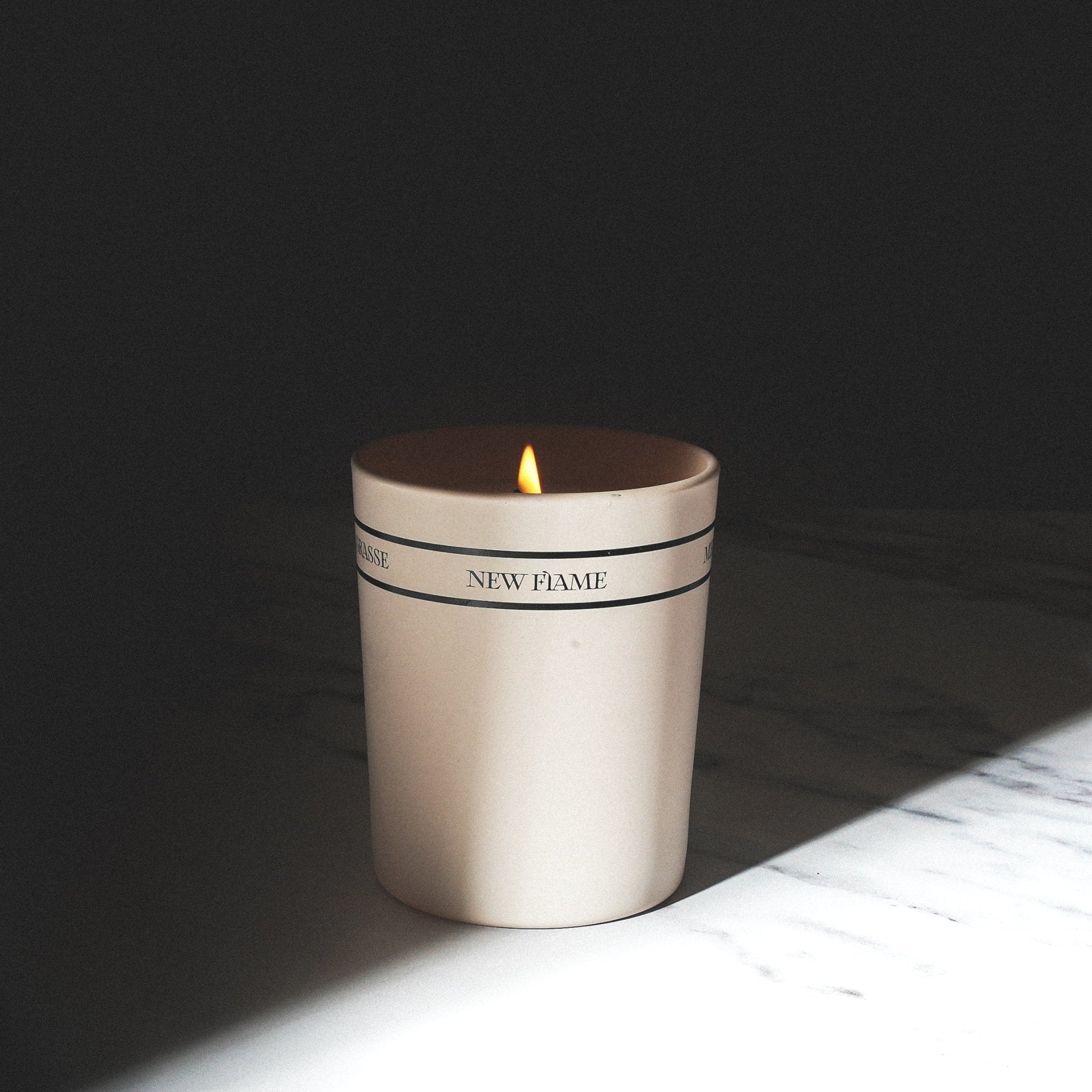 Elegant candle arrangement complementing minimalist decor